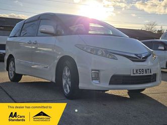 2010 toyota estima hybrid e four g 7 seater warranted mileage ulez compliance mpv hybrid electri...