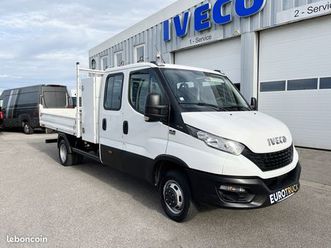 superbe iveco daily 35c14 double cabine ,benne et coffre ,roues jumelées