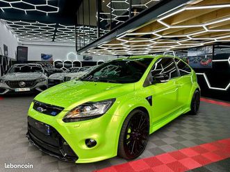 ford focus rs mk2, 2.5 t 305cv, 32.500 kms, ultimate green, keyless go, ligne echapp milltek, sieges rs recaro, xenon, camera de recul, bluetooth, gps, ecran ta