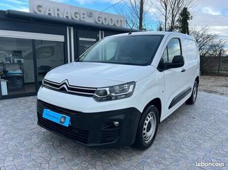 citroën berlingo iii 1.6l bluehdi 100cv 93.000 km - 3 places - attelage - carplay - radars arr - 10/2018