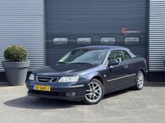 saab 9-3 cabrio 1.8t vector | lederen bekleding | lichtmetal — saab — marktplaats