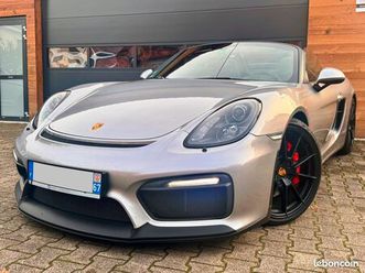 porsche boxster spyder 981 3.8l 375ch argent gt métallisé / entretien 100% porsche / 16434e d'options / malus payé