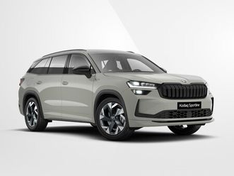 škoda kodiaq sportline business 1.5 tsi phev 150 kw / 204 pk su v | trekhaak wegklapbaar | steel grey | 4000,- inruilvoordeel!!
