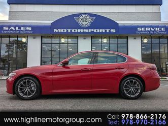 used 2019 alfa romeo giulia awd w/ cold weather package lowell ma 01851