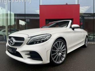 ② mercedes c200 cabrio amgline/camera/sfeer/line/dodehoek/led — mercedes-benz — 2ememain
