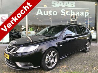 saab 9-3 estate 2.8 t v6 turbo x | rijklaar incl garantie | schuifdak premium leder bose hirsch tuning