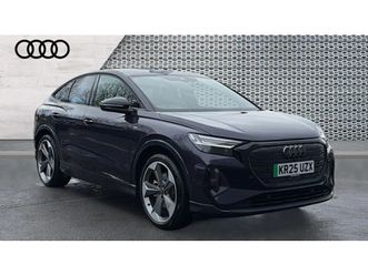 2025 audi q4 e-tron sportback 210kw 45 82kwh black edition 5dr auto