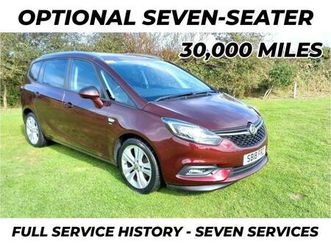 2018 vauxhall zafira 1.4t sri nav 5dr mpv petrol manual