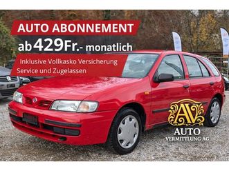 almera 1.6 16v gx auto-abo möglich ab chf 399.– inkl. vollkasko | km unbegrenzt