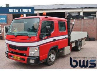 mitsubishi canter 3c13 3.0 di 340 fuso dub.cab / kraan / air — bestelauto's — marktplaats
