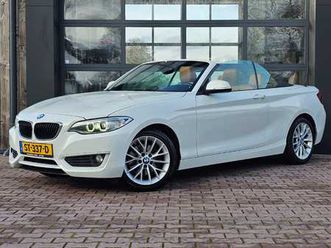 bmw 2-serie cabrio 220i centennial high executive | automaat | leder | xenon | windscherm | stoelverwarming | pdc |