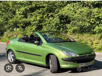 peugeot 206 cc 1.6 benzina