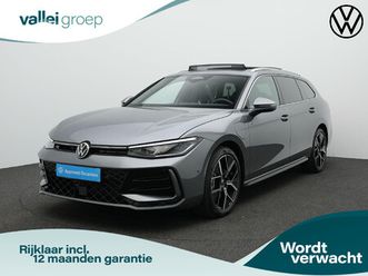 volkswagen passat variant 1.5 ehybrid 272 pk dsg r-line edition | panoramdak | leder | geheugenstoel-/massagestoelen | adaptief onderstel | rondomzicht camera |