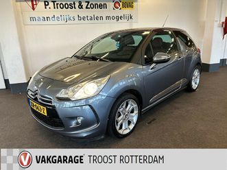citroën ds3 1.6 vti so chic automaat | cruise control | climate control | parkeersensoren | stoelverwarming | lederen bekleding | bluetooth