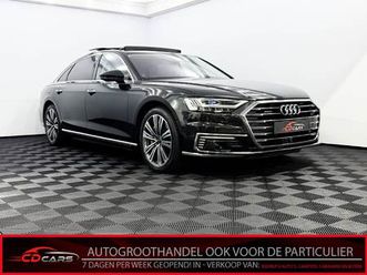 audi a8 60 tfsi e quattro lang pro line plus plug-in pano, leder, 360 camera, head-up display, navi, elektrische achterklep, memory stoelen, elektrische verstel
