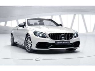 mercedes-benz c-klasse c 63 amg cabrio aut. weiß dach schwarz