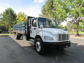2015 freightliner m2 flatbed 26ft with liftgate flat bed