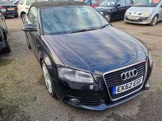 2012 audi a3 2.0 tdi s line 2dr [start stop] convertible diesel manual