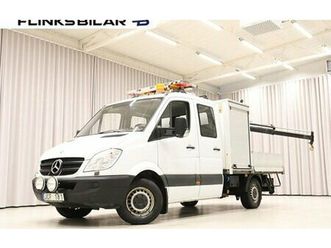 mercedes-benz 316 automat halvskåp flak kran