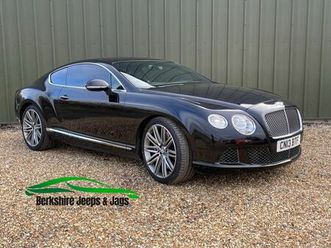 bentley continental 6.0 w12 gt speed auto 4wd euro 5 2dr