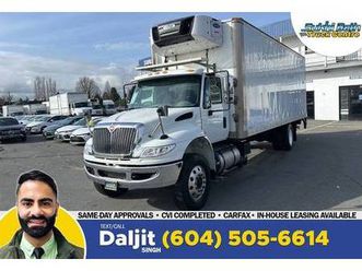 2019 international 4300 26' reefer box + waltco 3000 lb tuck tailgate