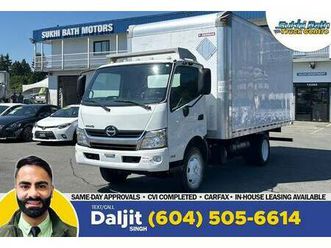 2018 hino 195 16' dry box + step + ramp *cvi completed