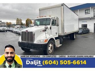 2019 peterbilt 337 26' box + railgate + hydraulic brake