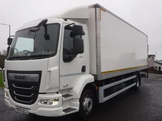 daf lf 230 2021 24ft grp box with tail lift .