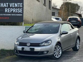 volkswagen golf vi cabriolet 2l tdi 140 carat édition / garantie 6 mois