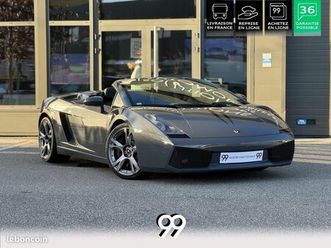 lamborghini gallardo spyder 5.0 v10 520ch lift camera livraison credit reprise