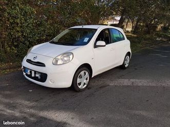 vente nissan micra blanche 2013 très bon état - ct ok