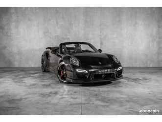 porsche 911 (991.2) turbo cabriolet 540 ch - techart - audio bose - chrono - acc - pasm - pdcc - pdls + - carnet & suivi complet
