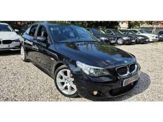 tres belle bmw serie 5 520d e60 2007 pack m sport boite automatique gps xenon cuir 1er main carnet complet bmw 10 490