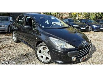 tres belle peugeot 307 1.6 hdi 110 ch annee 2007 finition sport seulement 129 000 km 1er main carnet cuir regulateur radar de recul 5 990