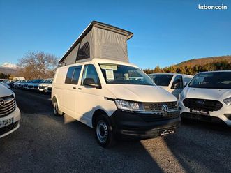 volkswagen transporter aménagé 5 places et toit relevable