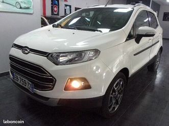 ford ecosport 1.0 ecoboost 125 titanium 5/16 40mkm 1°m/france roue secour/tel/ja17/radar ar/regul /cuir-tissus factures+carnet
