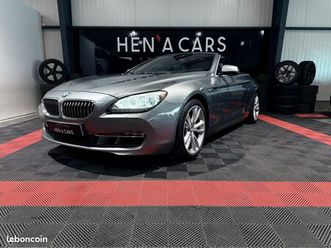 bmw série 6 cabriolet (3) carte grise francaise 640d xdrive 313ch luxe bva8