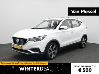 mg zs - ev luxury 45 kwh | panoramadak | lederen bekleding | navigatie | parkeer camera