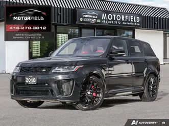 2018 land rover range rover sport v8 supercharged svr *carbon*