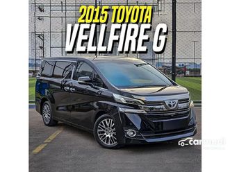 2015 toyota vellfire 2.5 g mpv black hitam