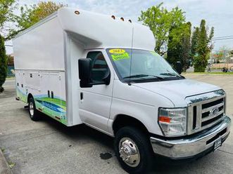 2013 ford e-450 super duty 6.8l.177k.14ft. utility cutaway box truck*
