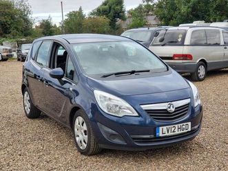 2012 vauxhall meriva 1.7 cdti 16v exclusive 5 door 5 seater automatic blue