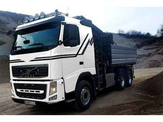 volvo lkw volvo fh460 mit kran hiab 211e transporter / kastenwagen