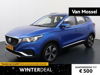 mg zs - ev luxury 45 kwh | lederen bekleding | panorama dak | apple carplay / android