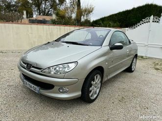 peugeot 206 cc roland garros 1.6 16v 110cv peu de kms