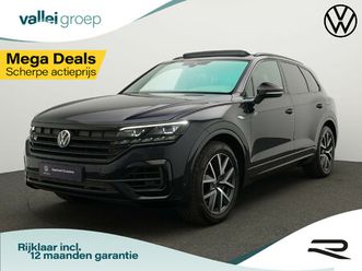 volkswagen touareg r 3.0 tsi 360 pk ehybrid 4motion | excl. btw / grijs kenteken | panoramadak | trekhaak | leder | luchtvering