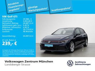 golf viii gti 2.0 tsi ahk acc iq.light navi rear view parkpilot appconnect dsg