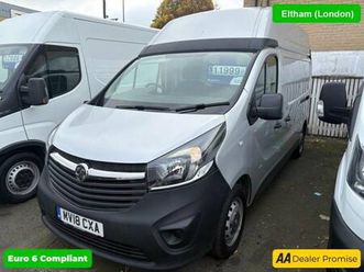 2018 vauxhall vivaro 2900 1.6cdti biturbo 125ps h2 van panel van diesel manual