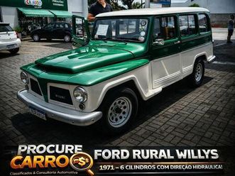 rural willys motor 6 cilindros ano 1971