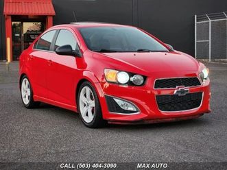 2016 chevrolet sonic rs sedan 4d